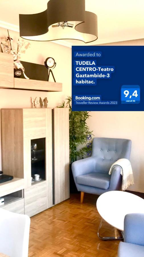 Tudela Centro-Teatro Gaztambide-3 Habitac. Lejlighed Eksteriør billede