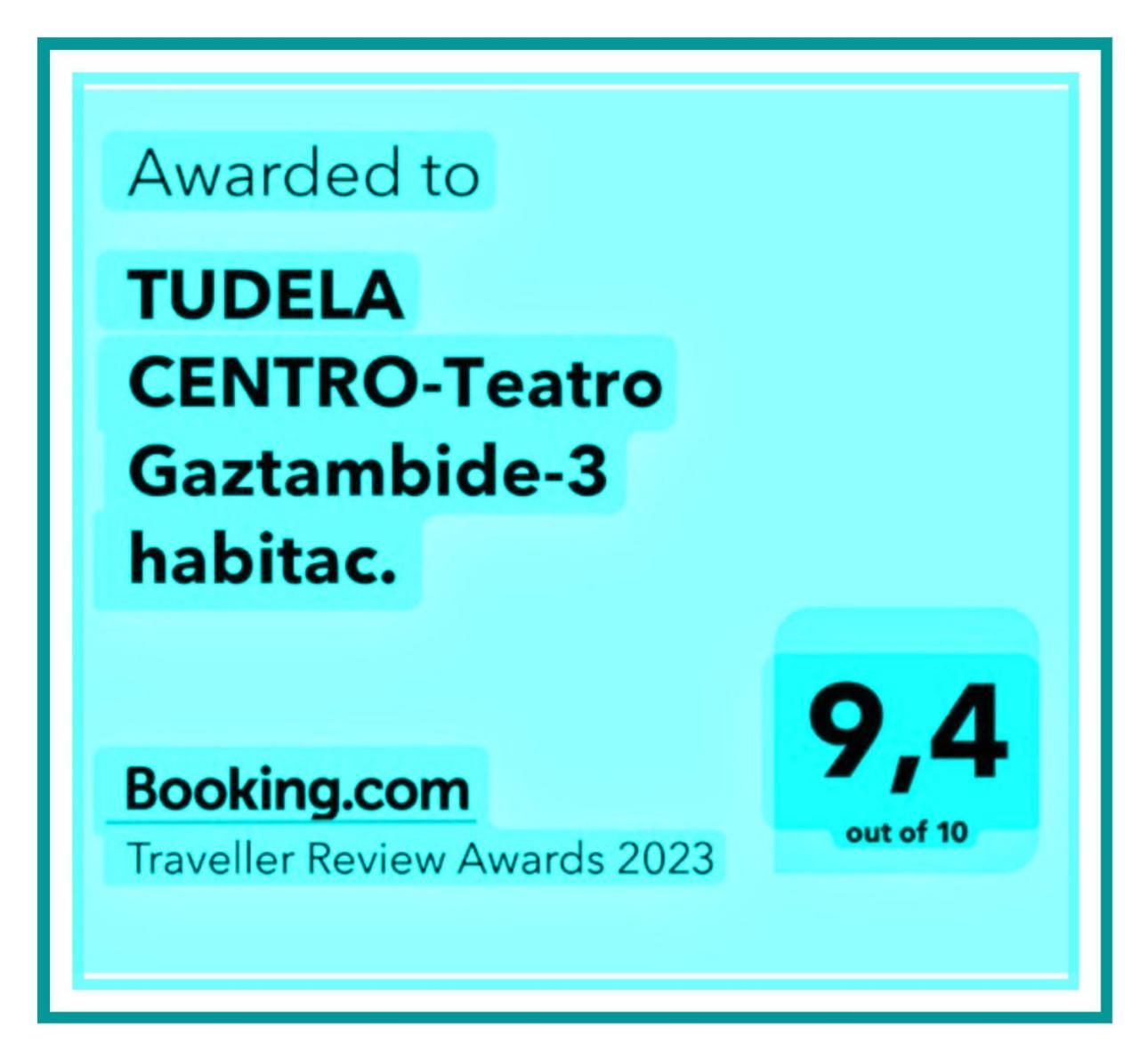 Tudela Centro-Teatro Gaztambide-3 Habitac. Lejlighed Eksteriør billede